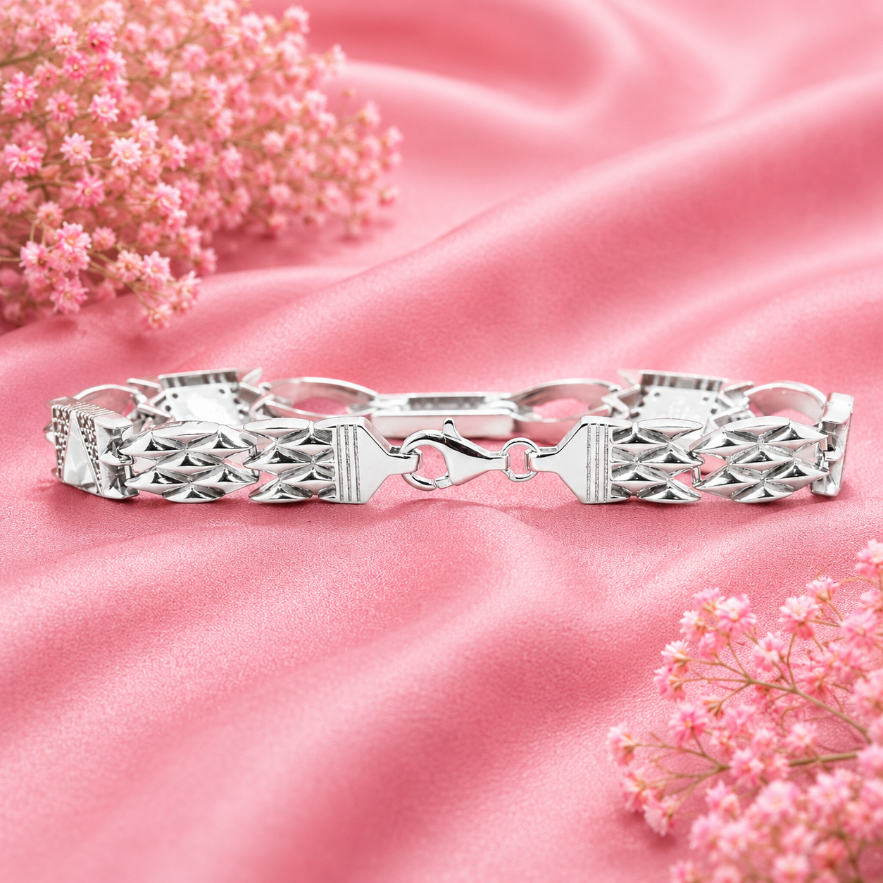 Triangle Shell Bracelet – 925 Sterling Silver – OYA by Gemkara view 4