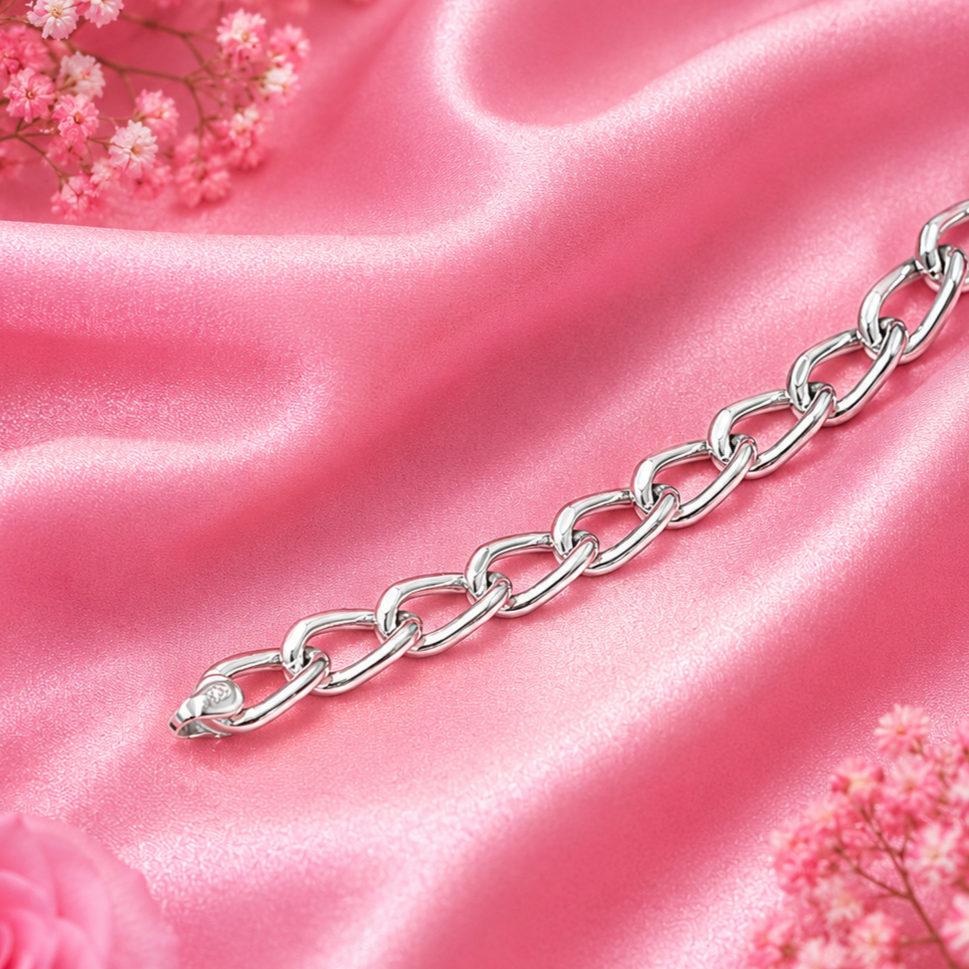 Urban Chain Bracelet – 925 Sterling Silver – OYA by Gemkara view 2