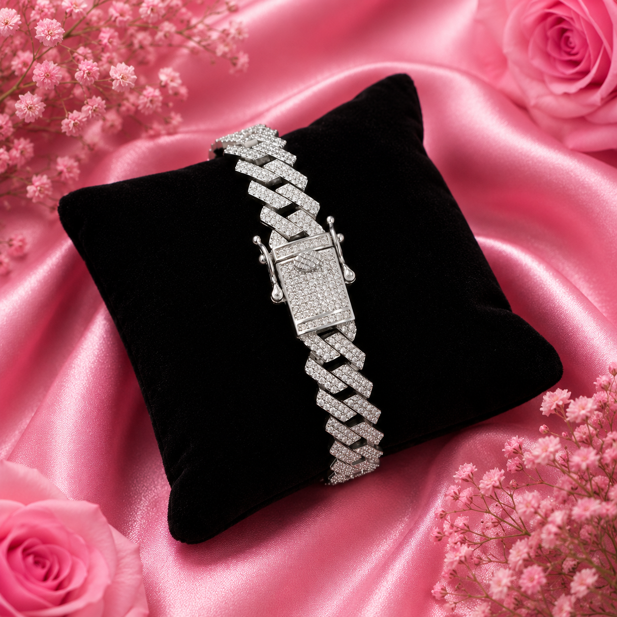 Diamond Weave Bracelet – 925 Sterling Silver – OYA by Gemkara view 2