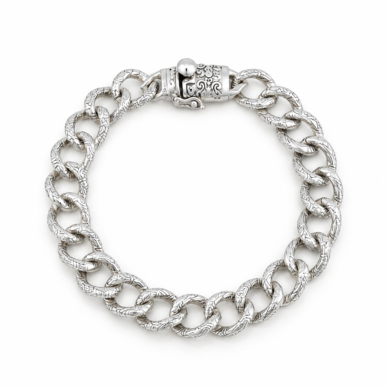 Antique Textured Chain Bracelet