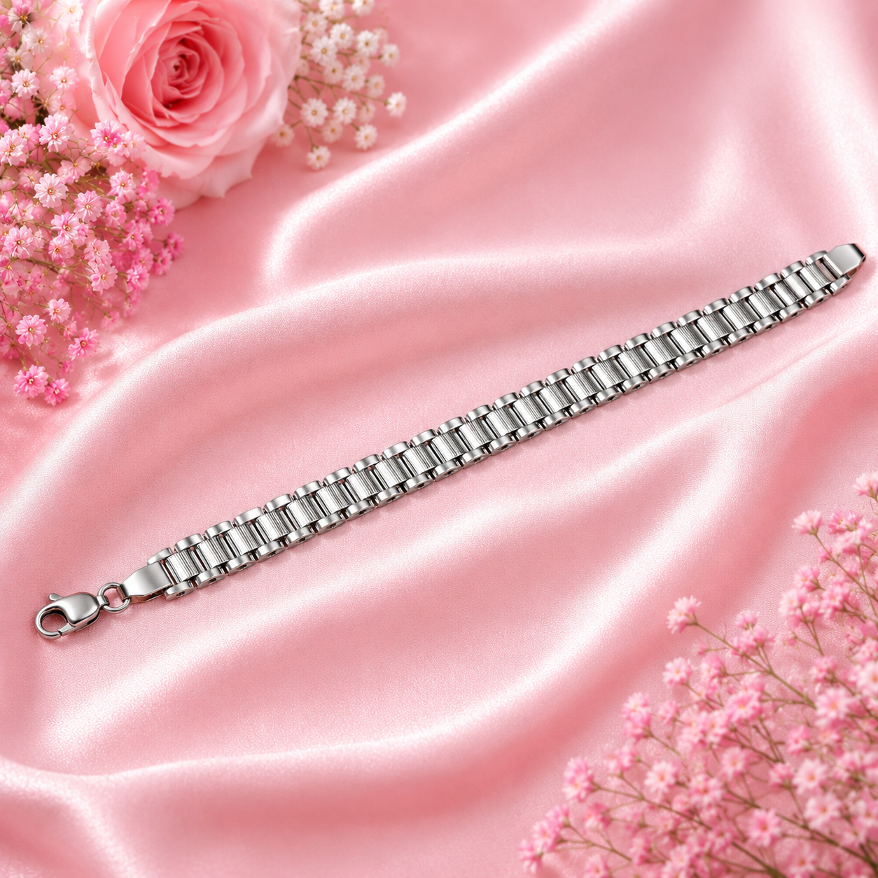 Titan Mesh Bracelet – 925 Sterling Silver – OYA by Gemkara view 2