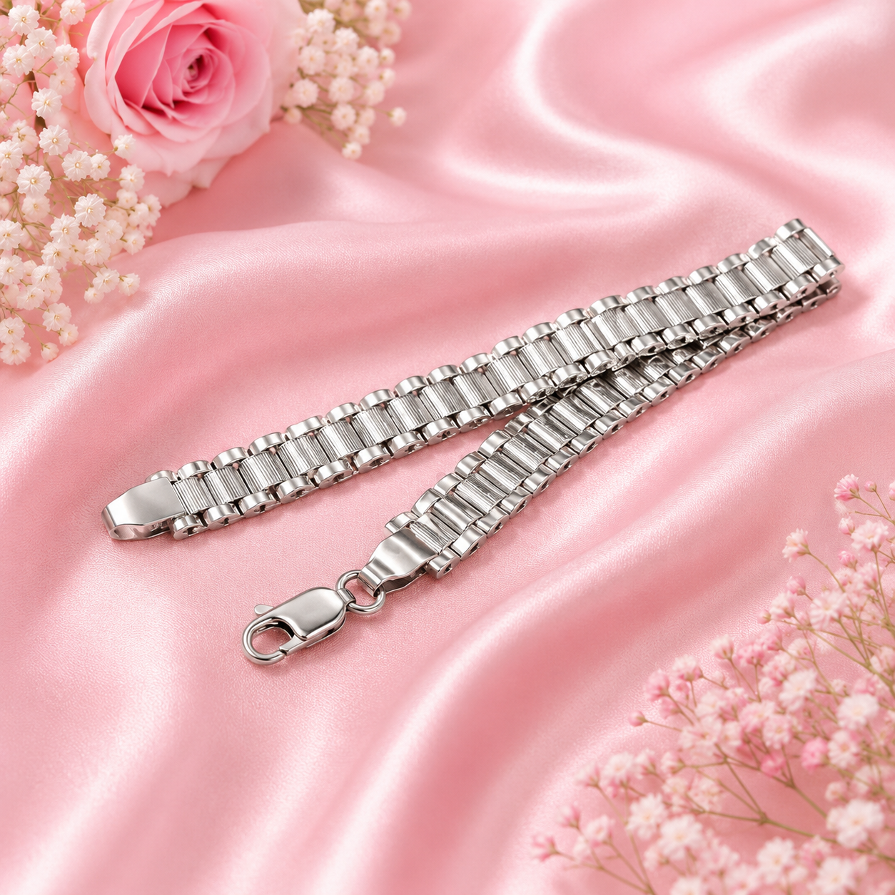 Titan Mesh Bracelet – 925 Sterling Silver – OYA by Gemkara view 3