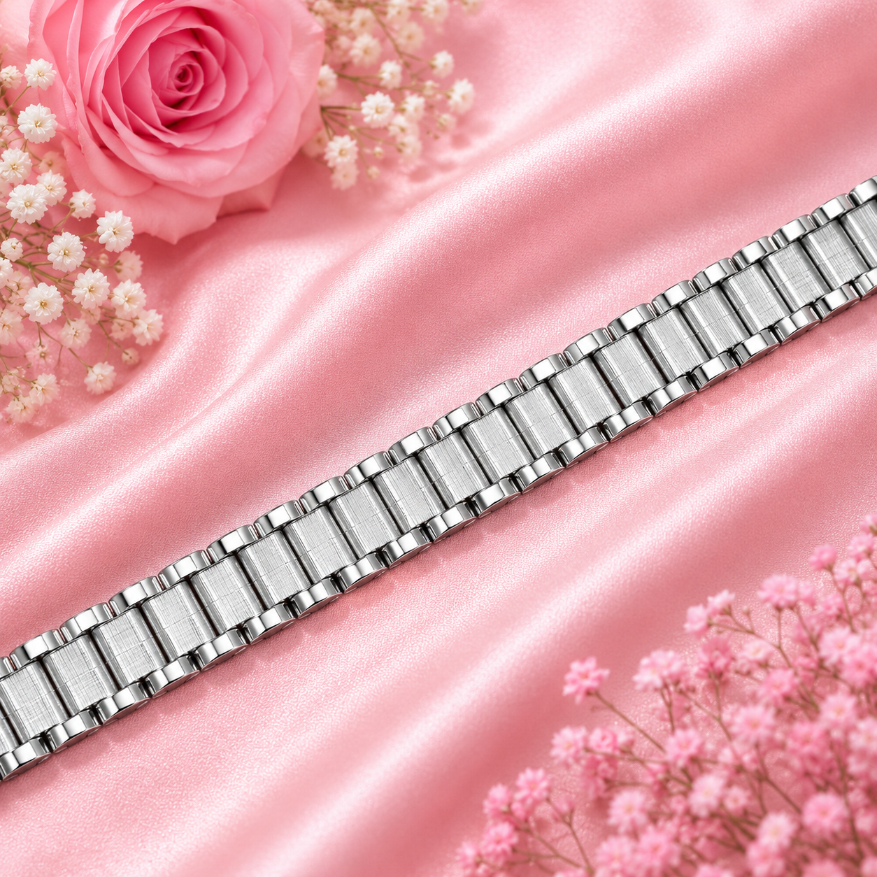 Titan Mesh Bracelet – 925 Sterling Silver – OYA by Gemkara view 4