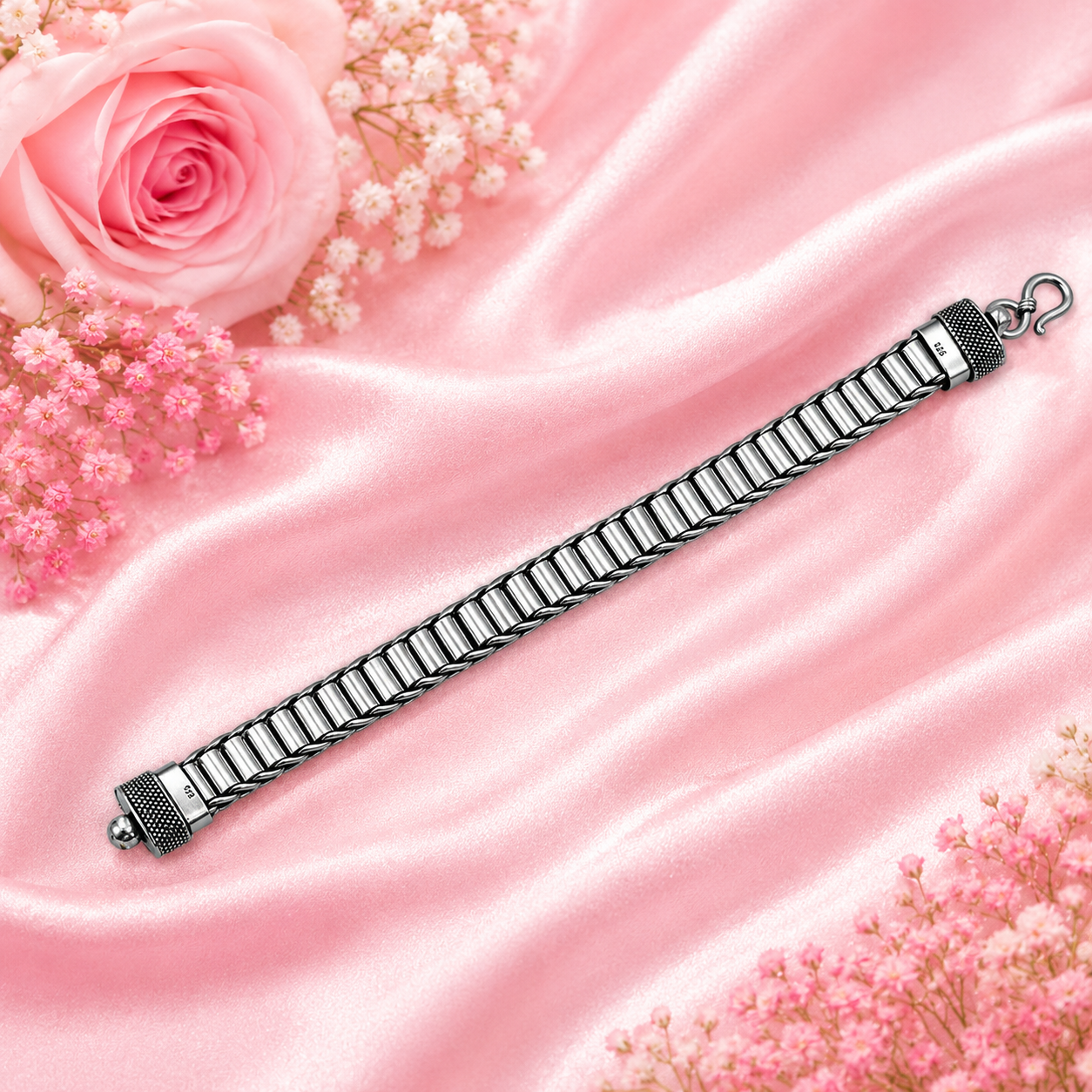 Urban Edge Bracelet – 925 Sterling Silver – OYA by Gemkara view 2