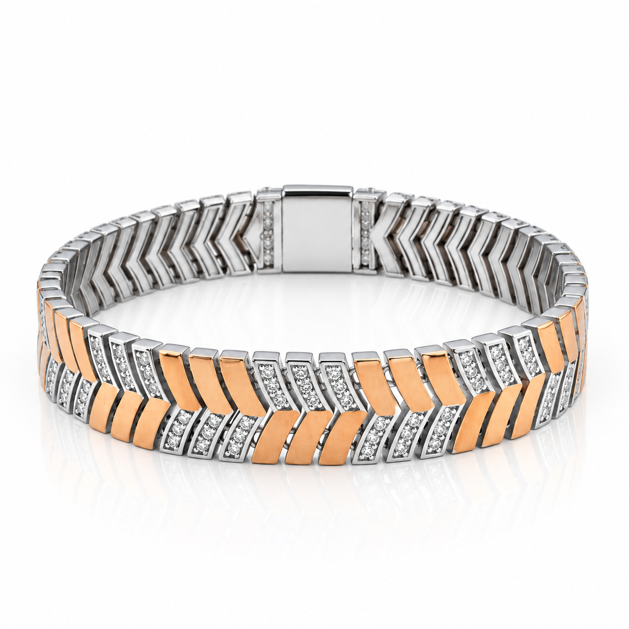 Gold Polish Two-Tone Bracelet