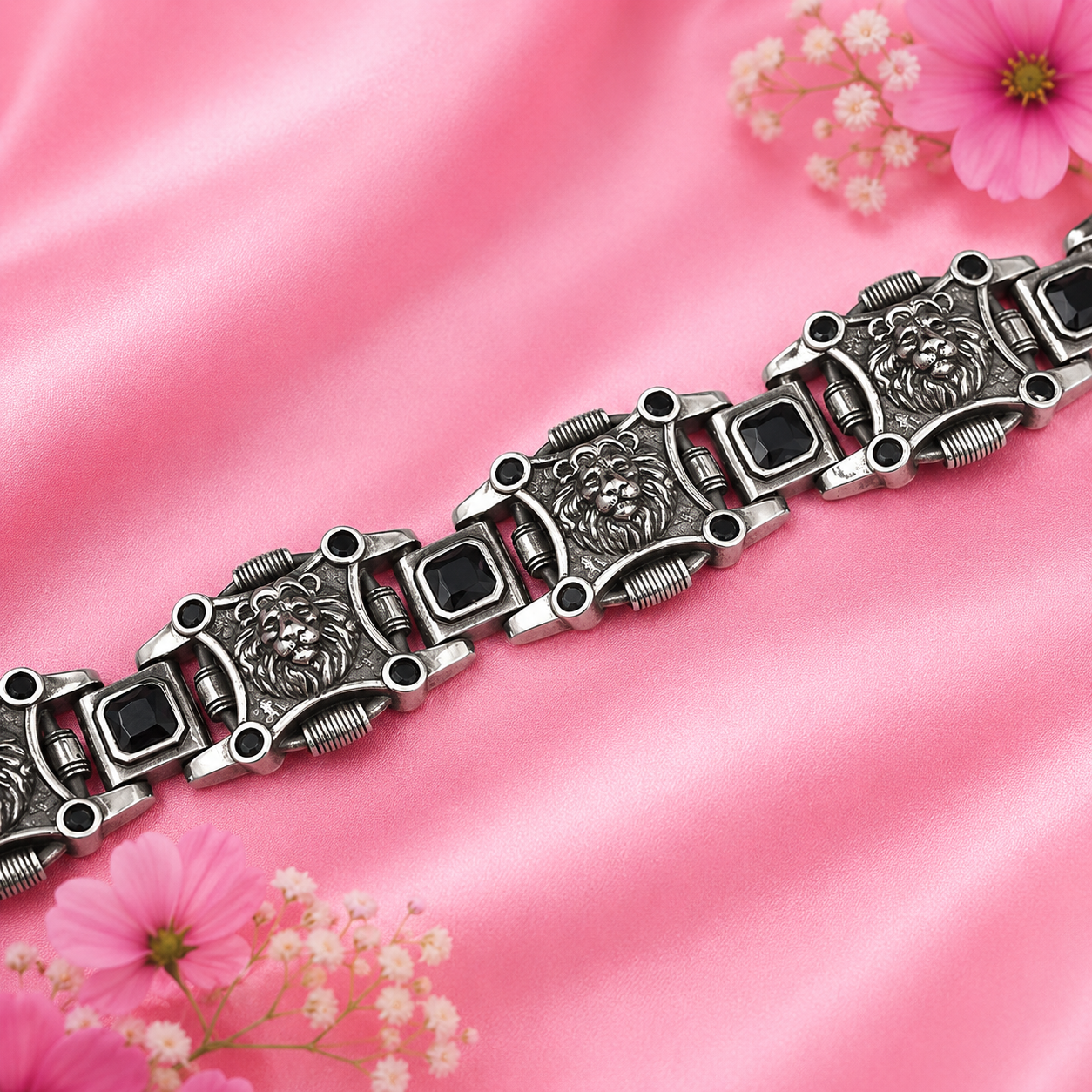 Imperial Blue Sapphire Bracelet – 925 Sterling Silver – OYA by Gemkara view 2