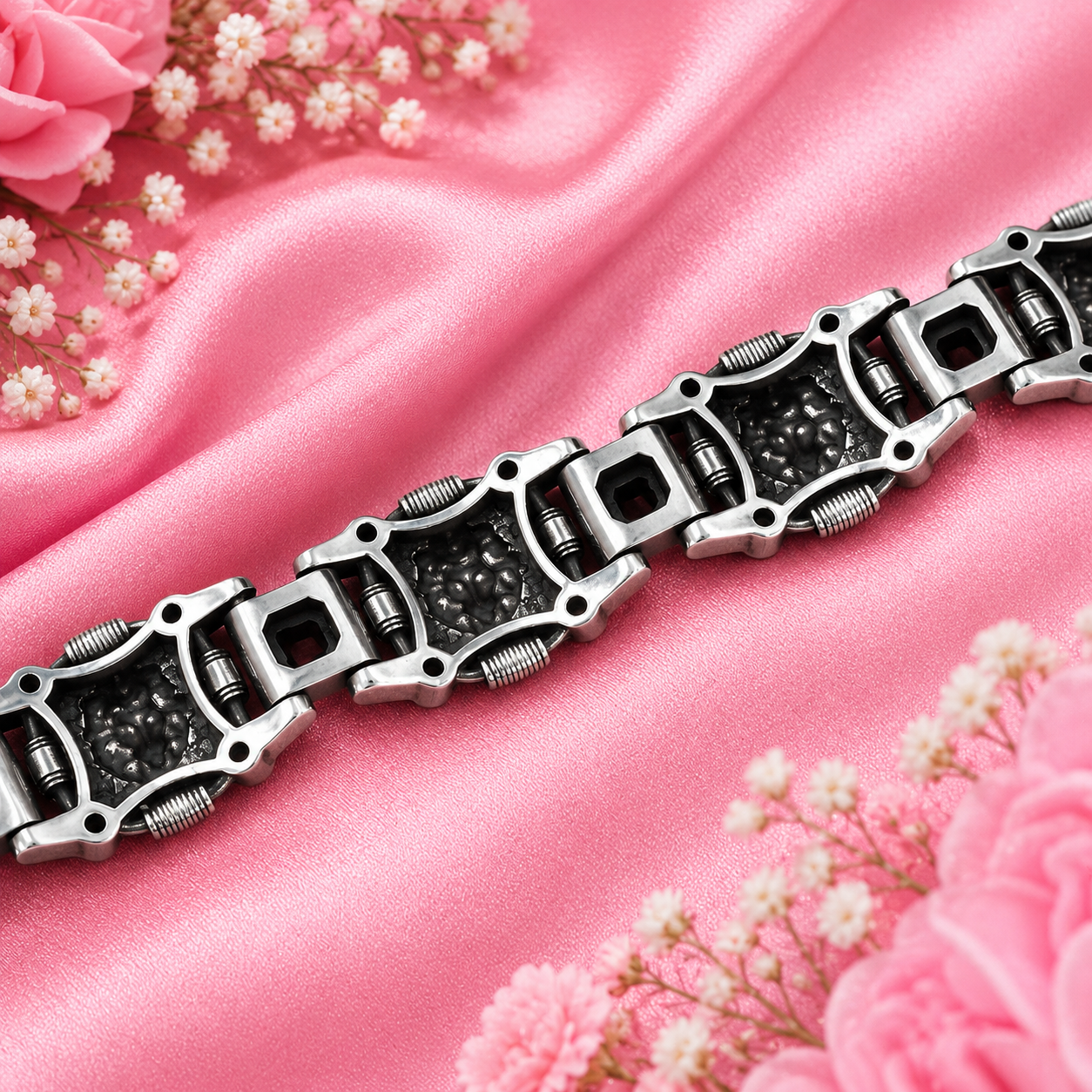 Imperial Blue Sapphire Bracelet – 925 Sterling Silver – OYA by Gemkara view 4