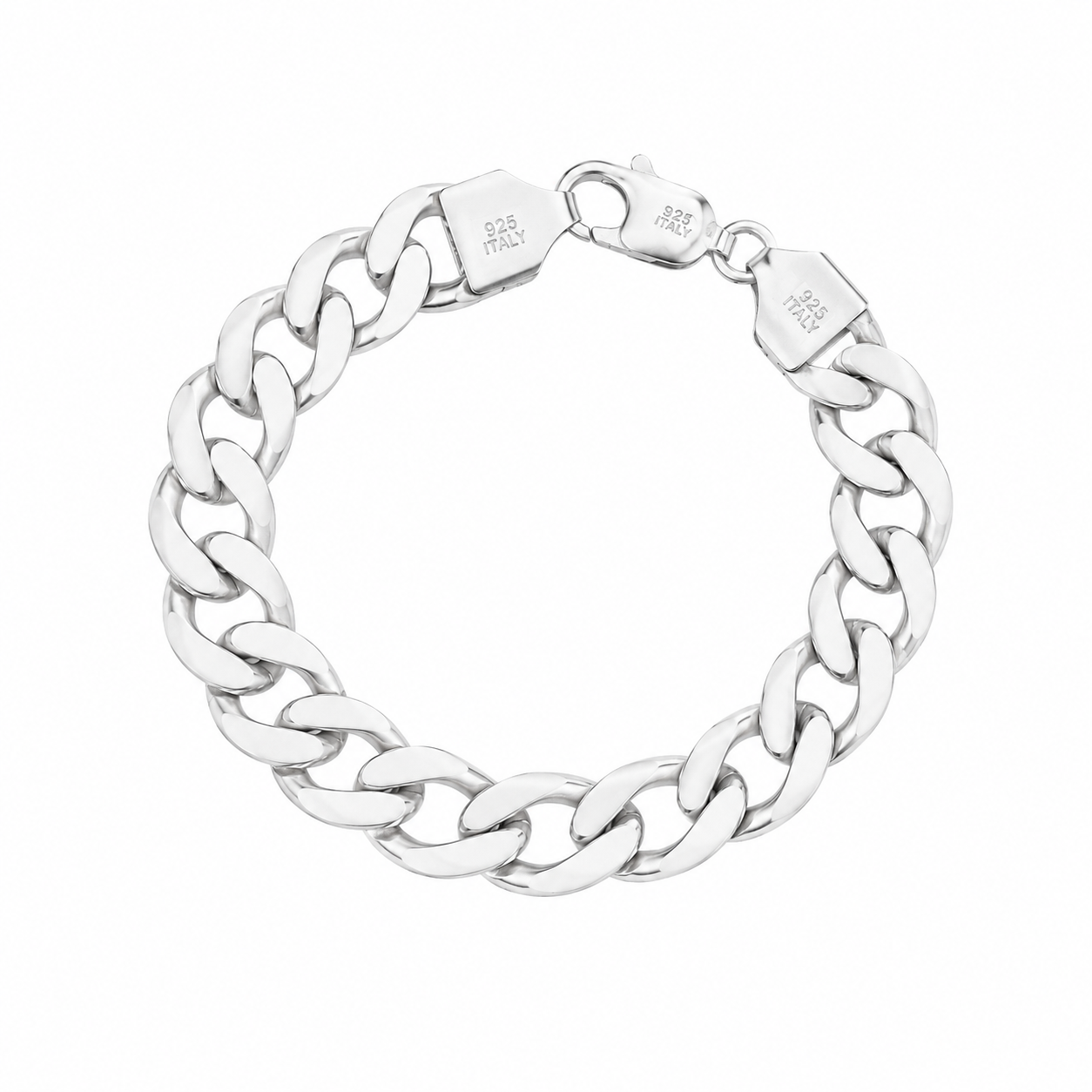 Elite Curb Bracelet – 925 Sterling Silver – OYA by Gemkara view 1