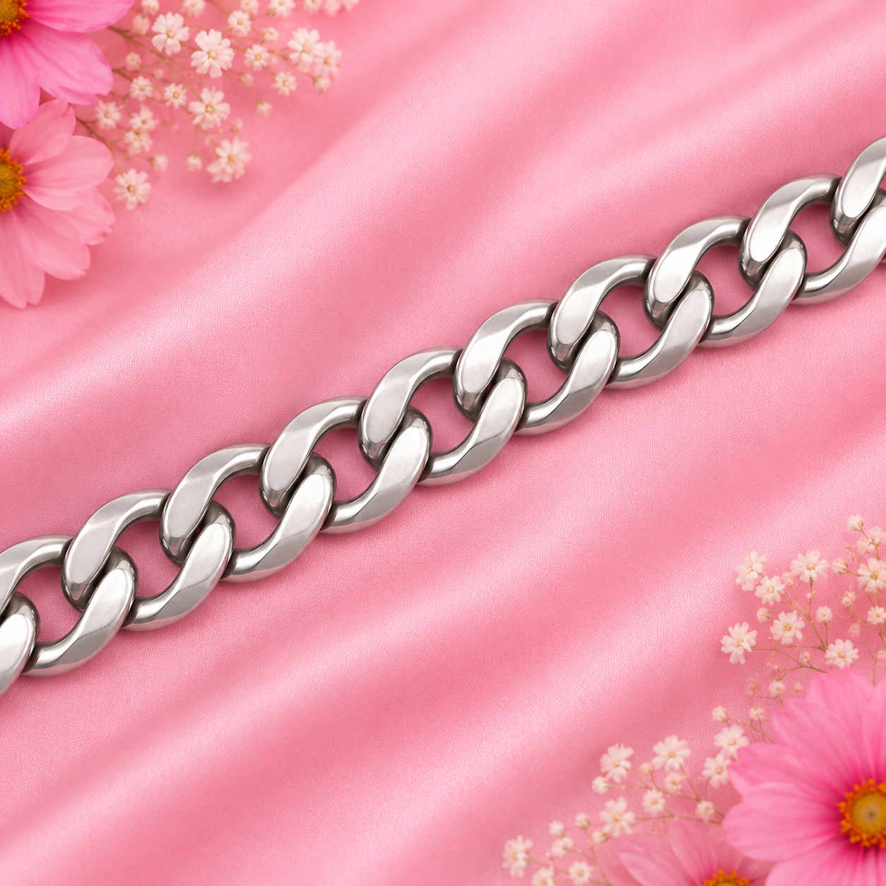 Elite Curb Bracelet – 925 Sterling Silver – OYA by Gemkara view 4