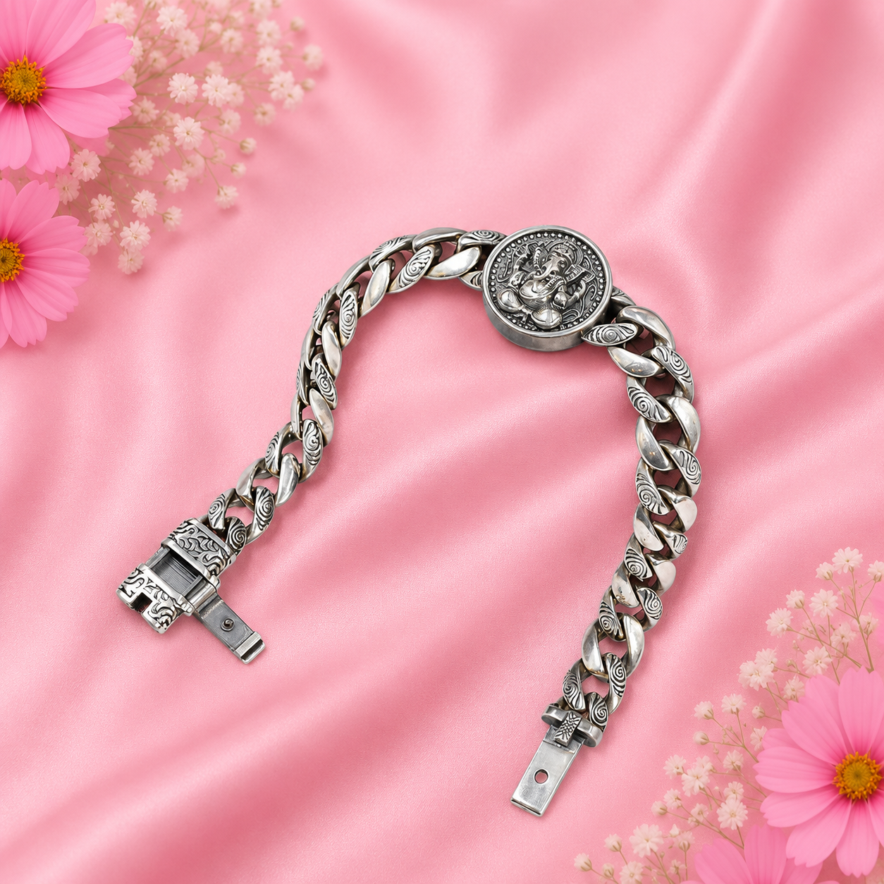 Divine Ganesha Bracelet – 925 Sterling Silver – OYA by Gemkara view 4