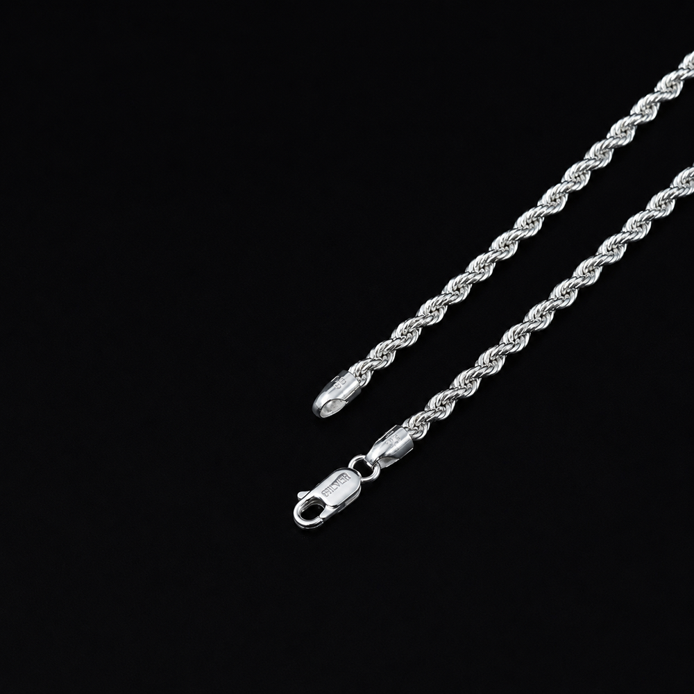 Rope Chain – 925 Sterling Silver – OYA by Gemkara view 3