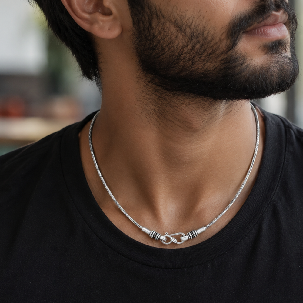 Wheat Chain – 925 Sterling Silver – OYA by Gemkara view 4