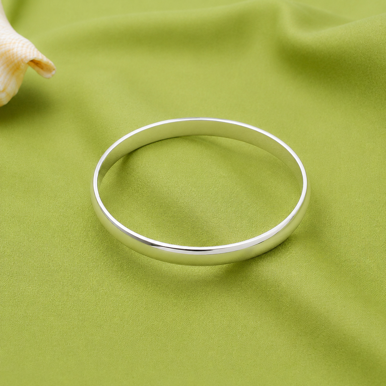 Pure Edge Kada – 925 Sterling Silver – OYA by Gemkara view 4