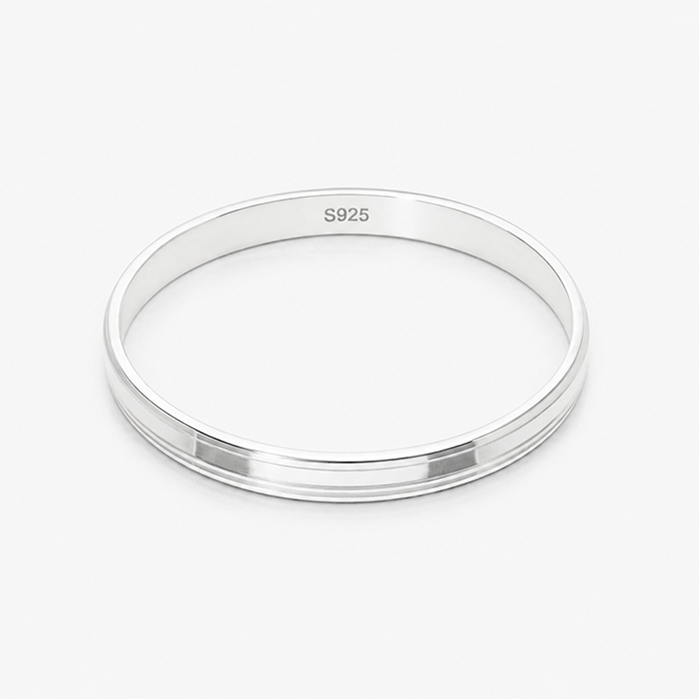 Refined Line Kada – 925 Sterling Silver – OYA by Gemkara view 1