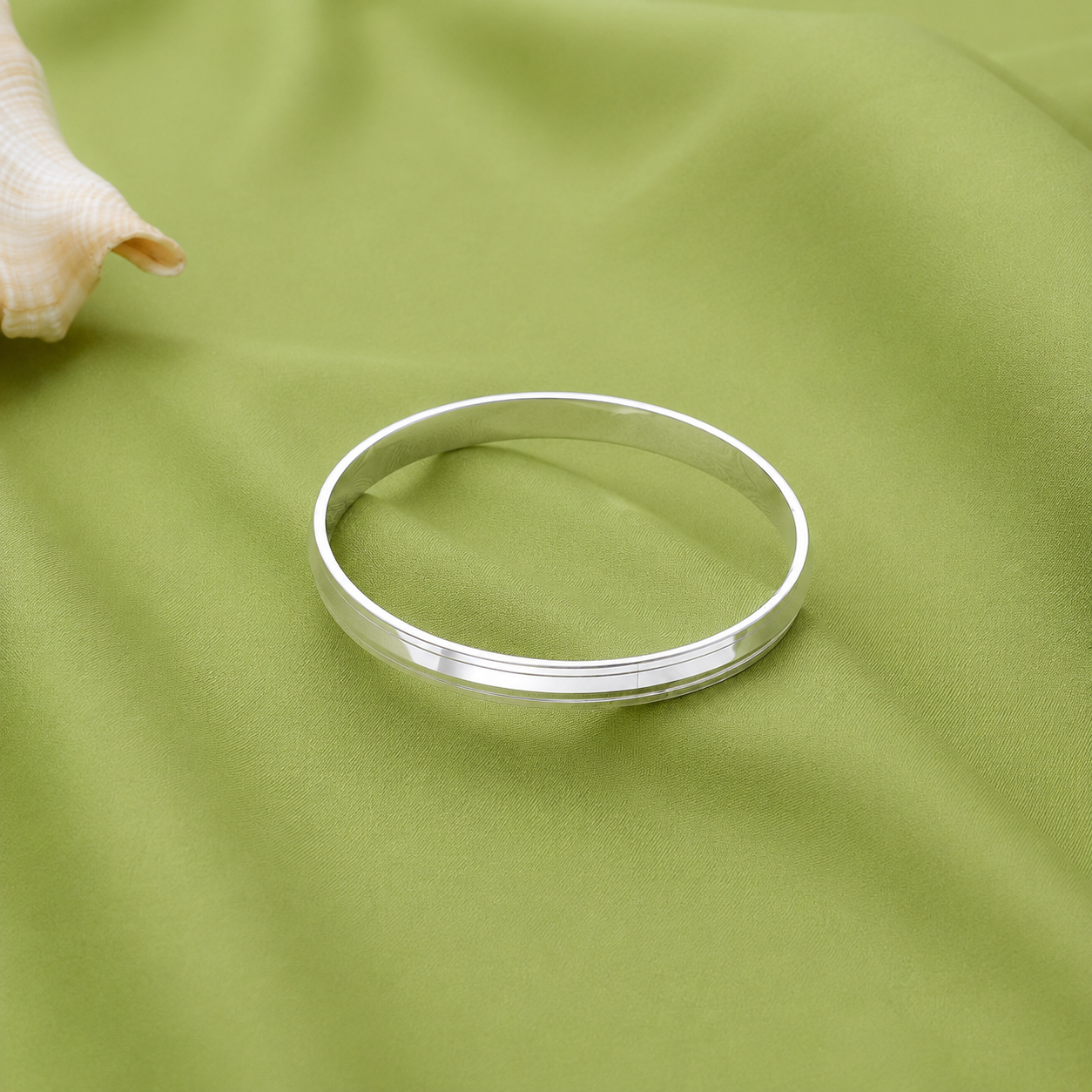 Refined Line Kada – 925 Sterling Silver – OYA by Gemkara view 4