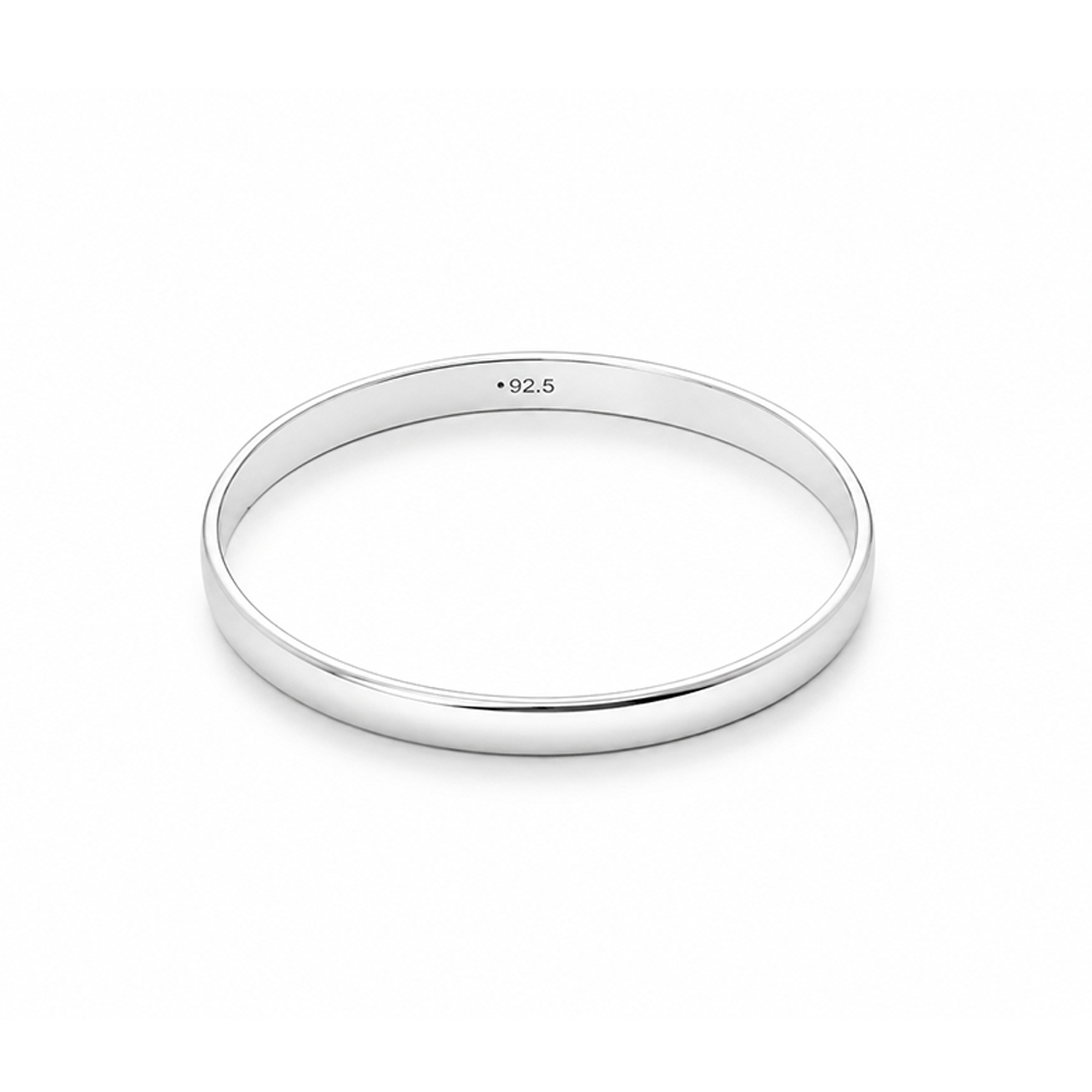 Classic Band Kada – 925 Sterling Silver – OYA by Gemkara view 1