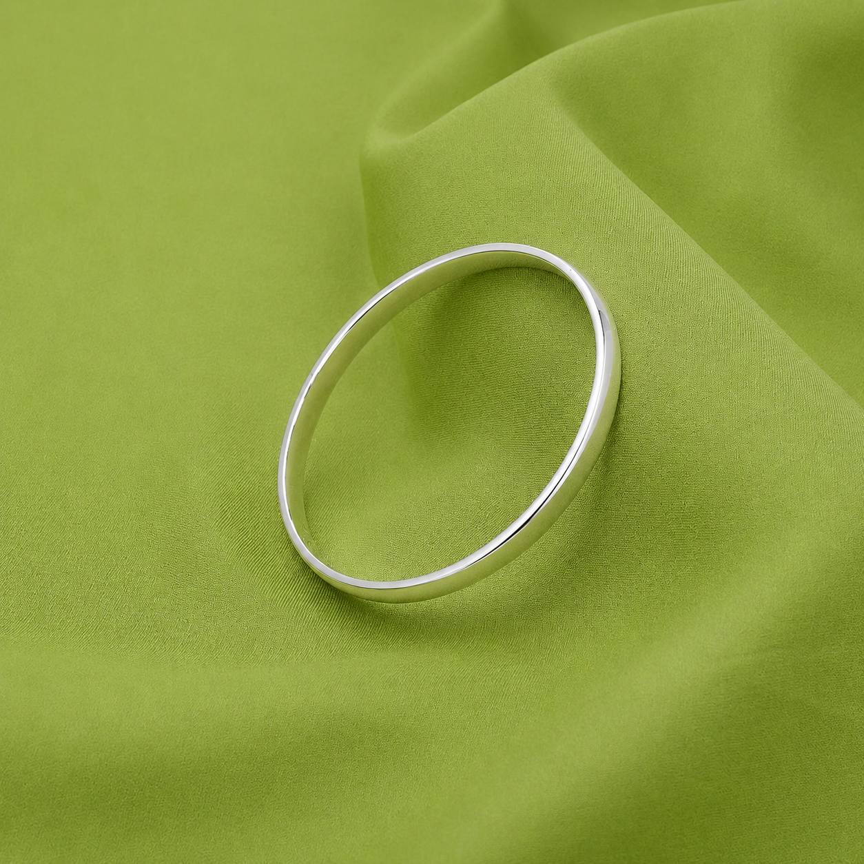 Classic Band Kada – 925 Sterling Silver – OYA by Gemkara view 2