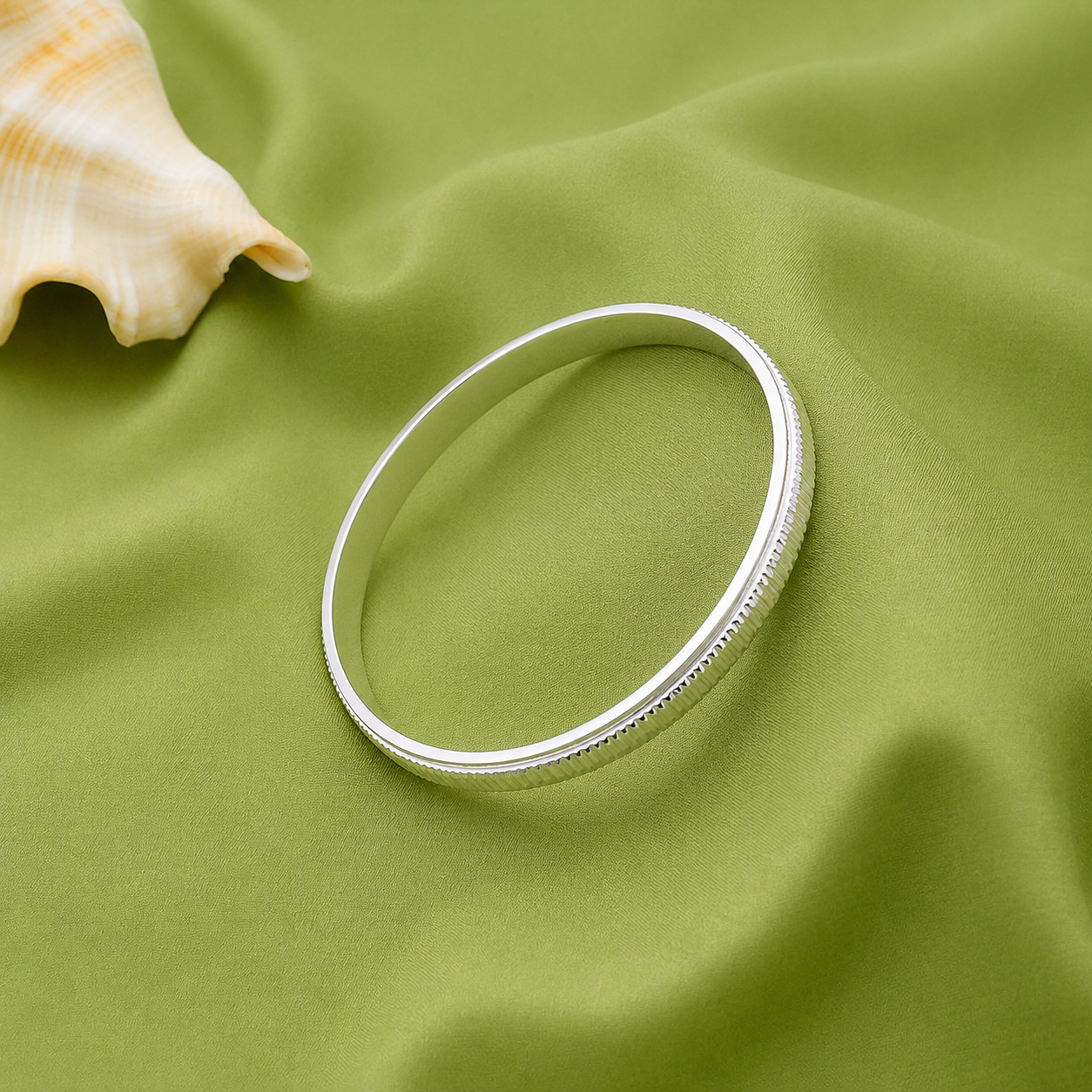 Ripple Kada – 925 Sterling Silver – OYA by Gemkara view 2