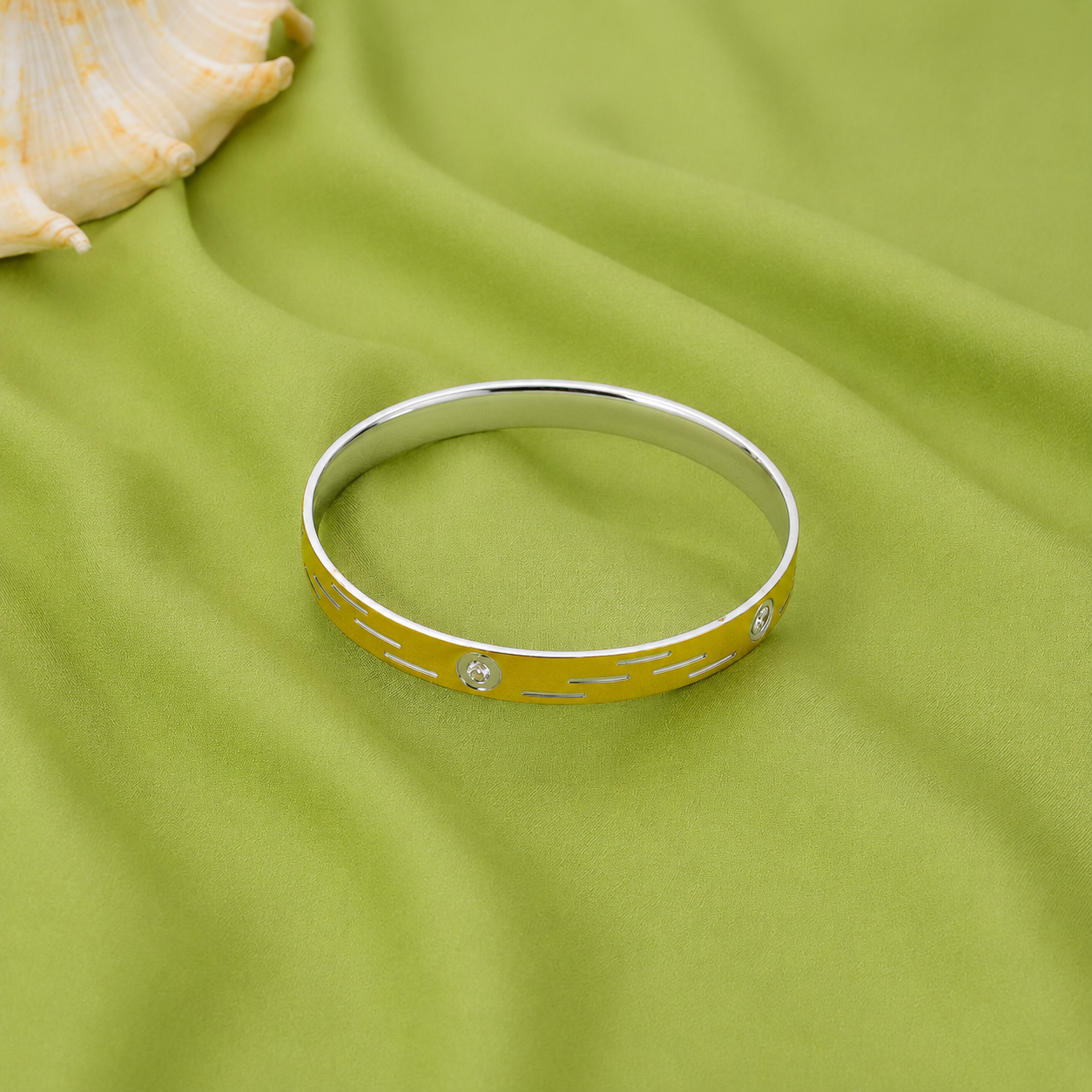Auric Line Kada – 925 Sterling Silver – OYA by Gemkara view 4