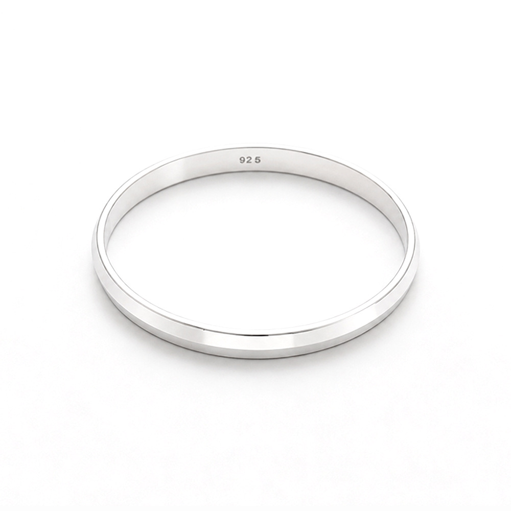 Classic Silver Kada – OYA by Gemkara view 1