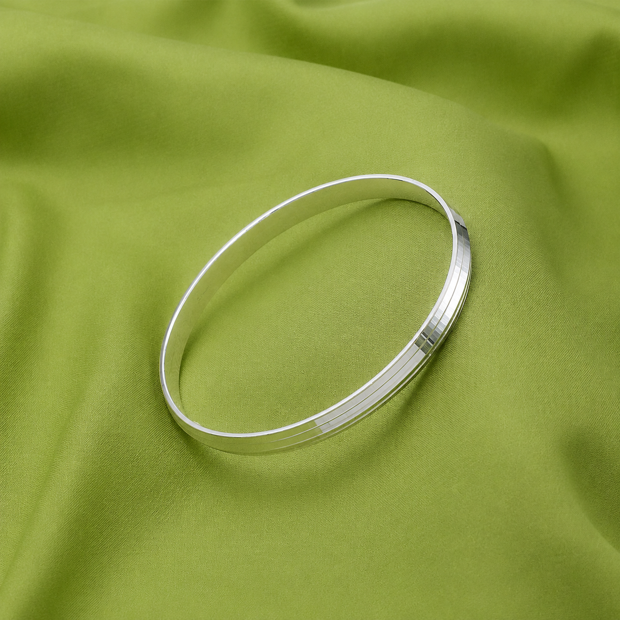 Contour Kada – 925 Sterling Silver – OYA by Gemkara view 2