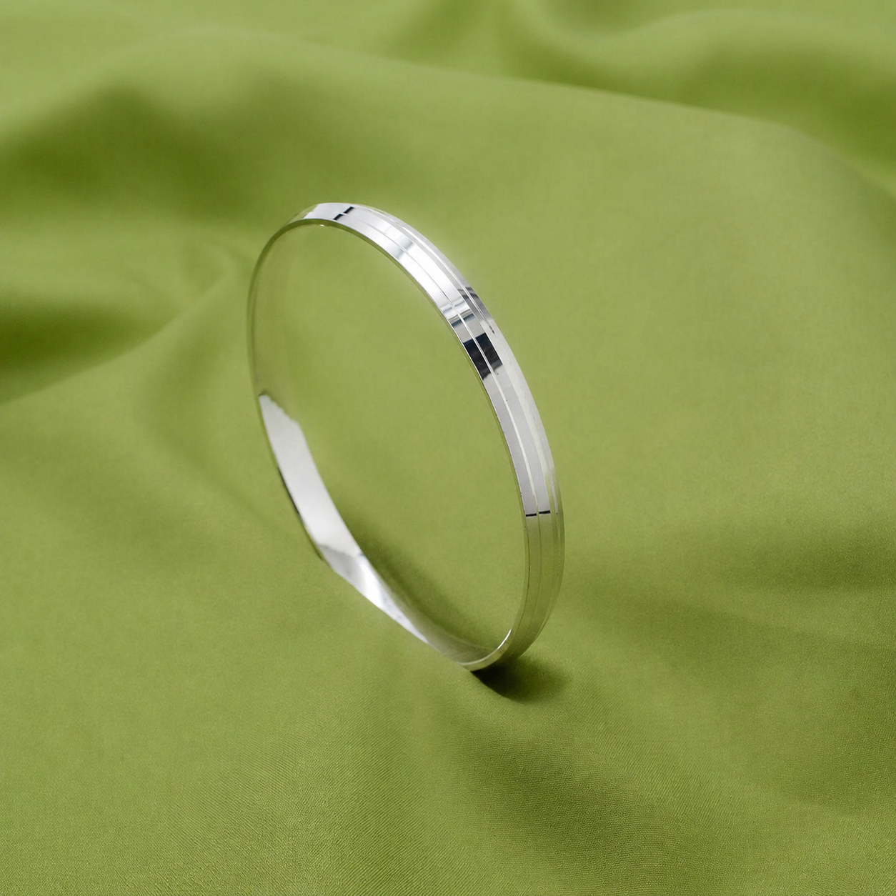 Contour Kada – 925 Sterling Silver – OYA by Gemkara view 3