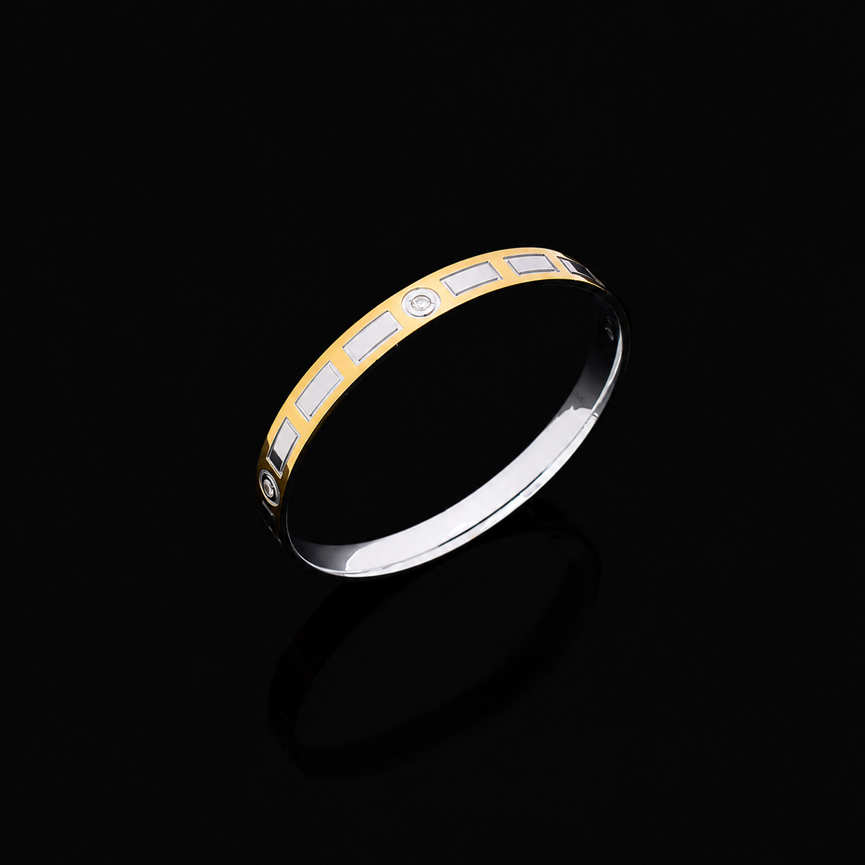 Imperial Kada – 925 Sterling Silver – OYA by Gemkara view 4