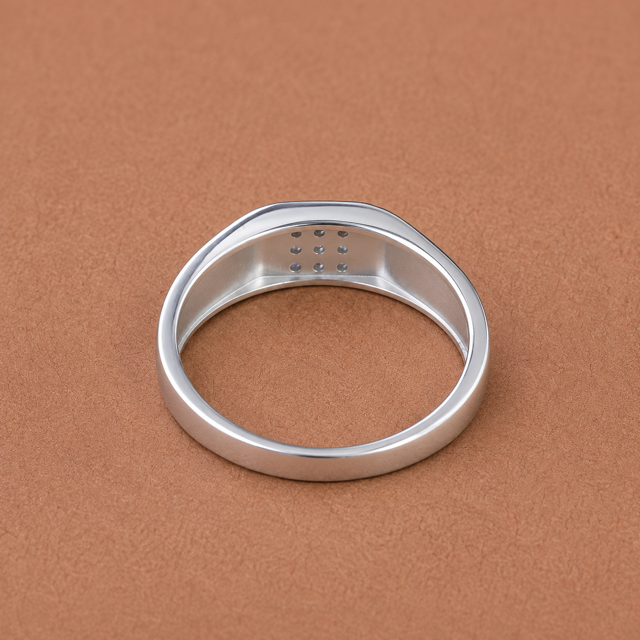 Men’s Silver CZ Cluster Ring – OYA by Gemkara view 4
