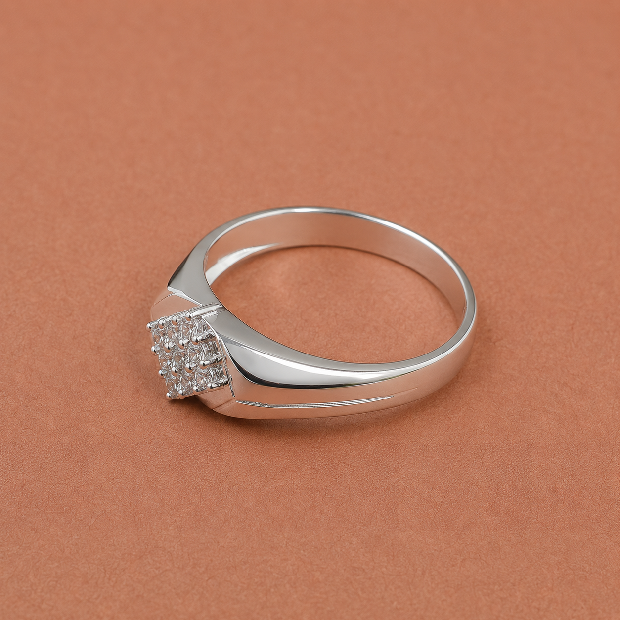Diamond Cluster Ring view 4