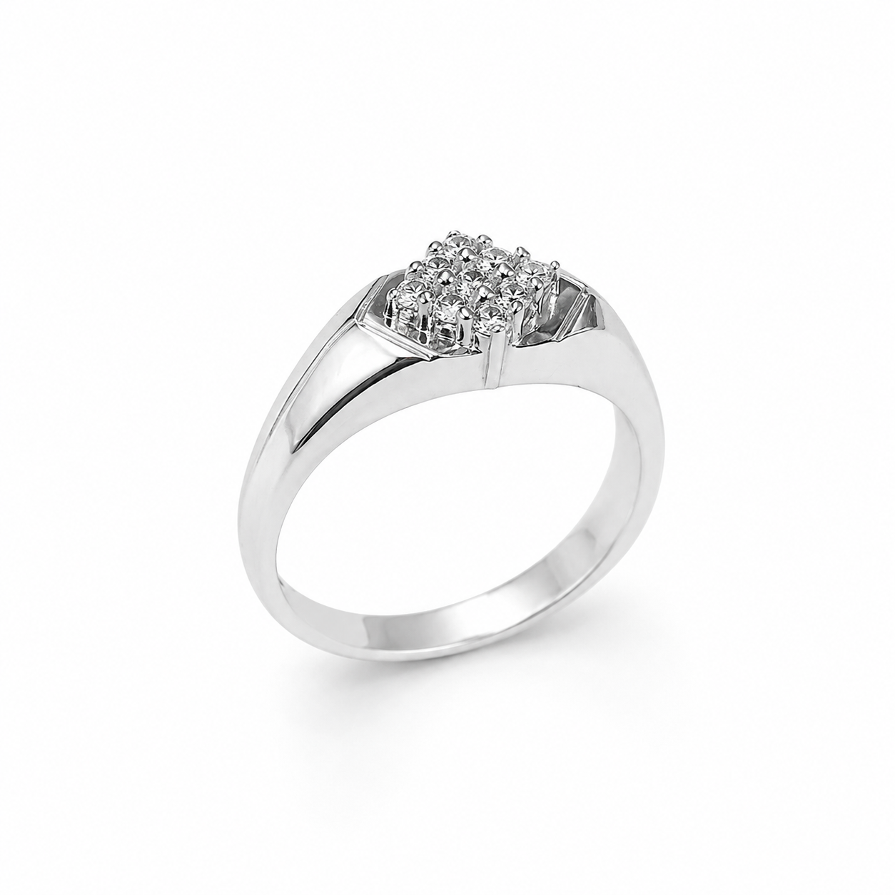 Diamond Cluster Ring