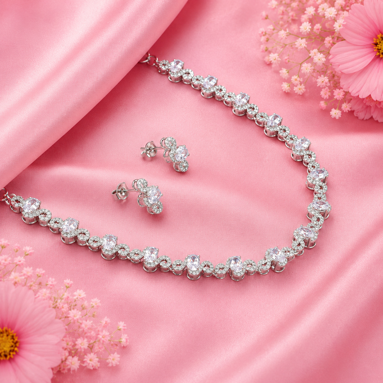Starlit Necklace – 925 Sterling Silver – OYA by Gemkara view 2