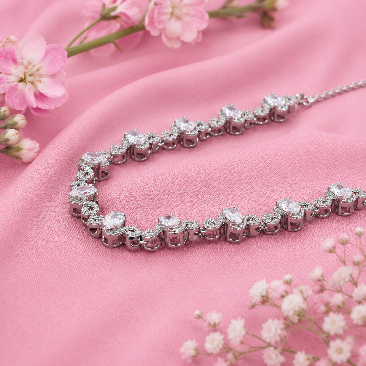 Starlit Necklace – 925 Sterling Silver – OYA by Gemkara view 3
