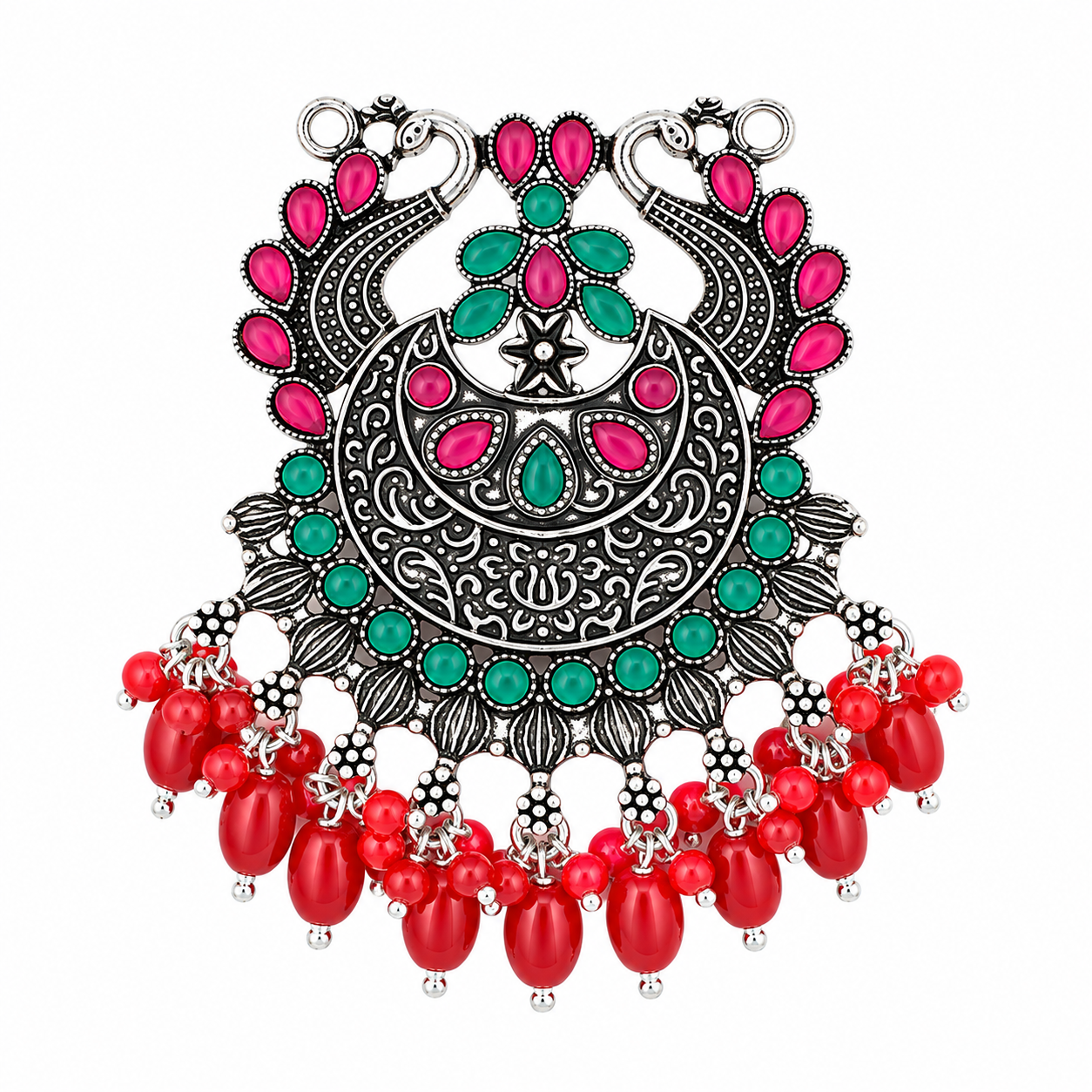 Peacock Stone Pendant Without Chain