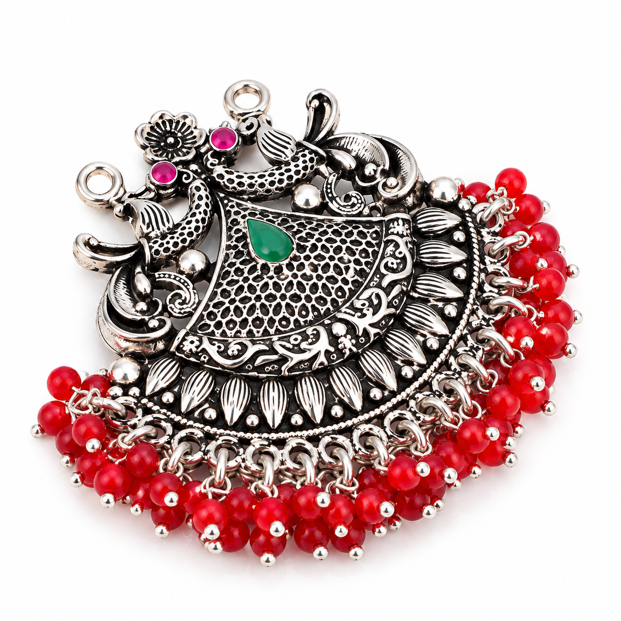 Temple Pendant Without Chain – 925 Sterling Silver – OYA by Gemkara view 3