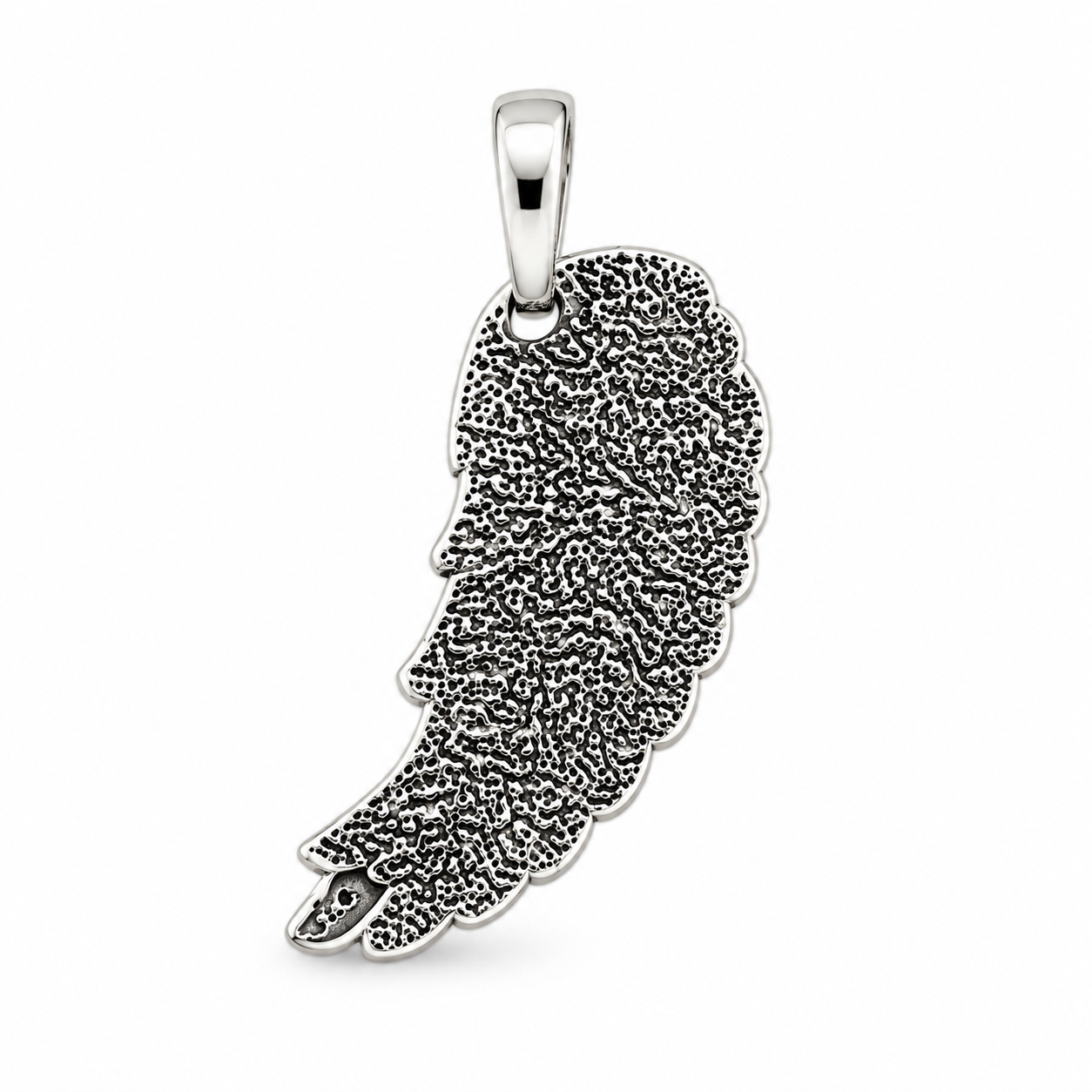 Angel Wing Pendant Without Chain – 925 Sterling Silver – OYA by Gemkara view 3