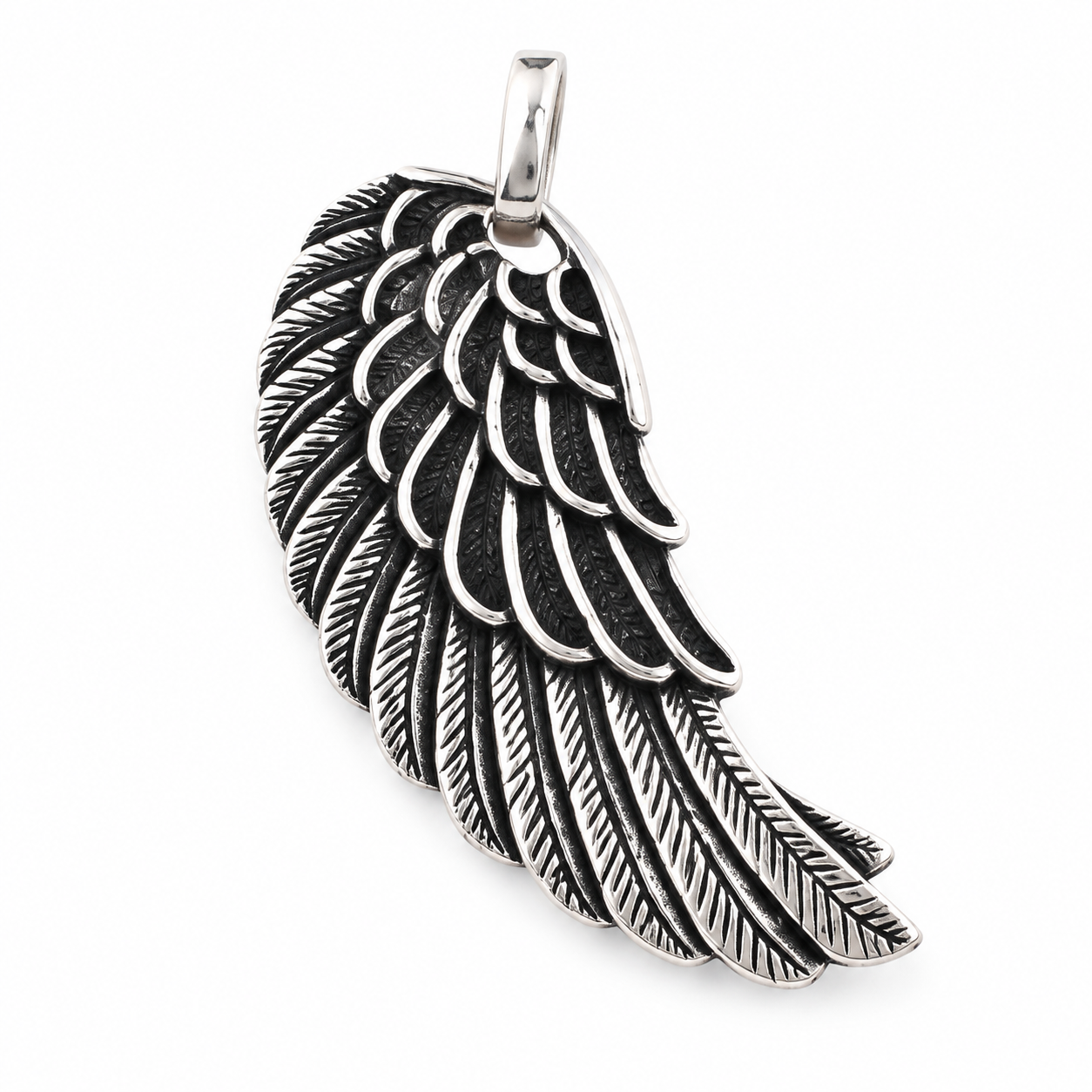 Angel Wing Pendant Without Chain – 925 Sterling Silver – OYA by Gemkara view 5