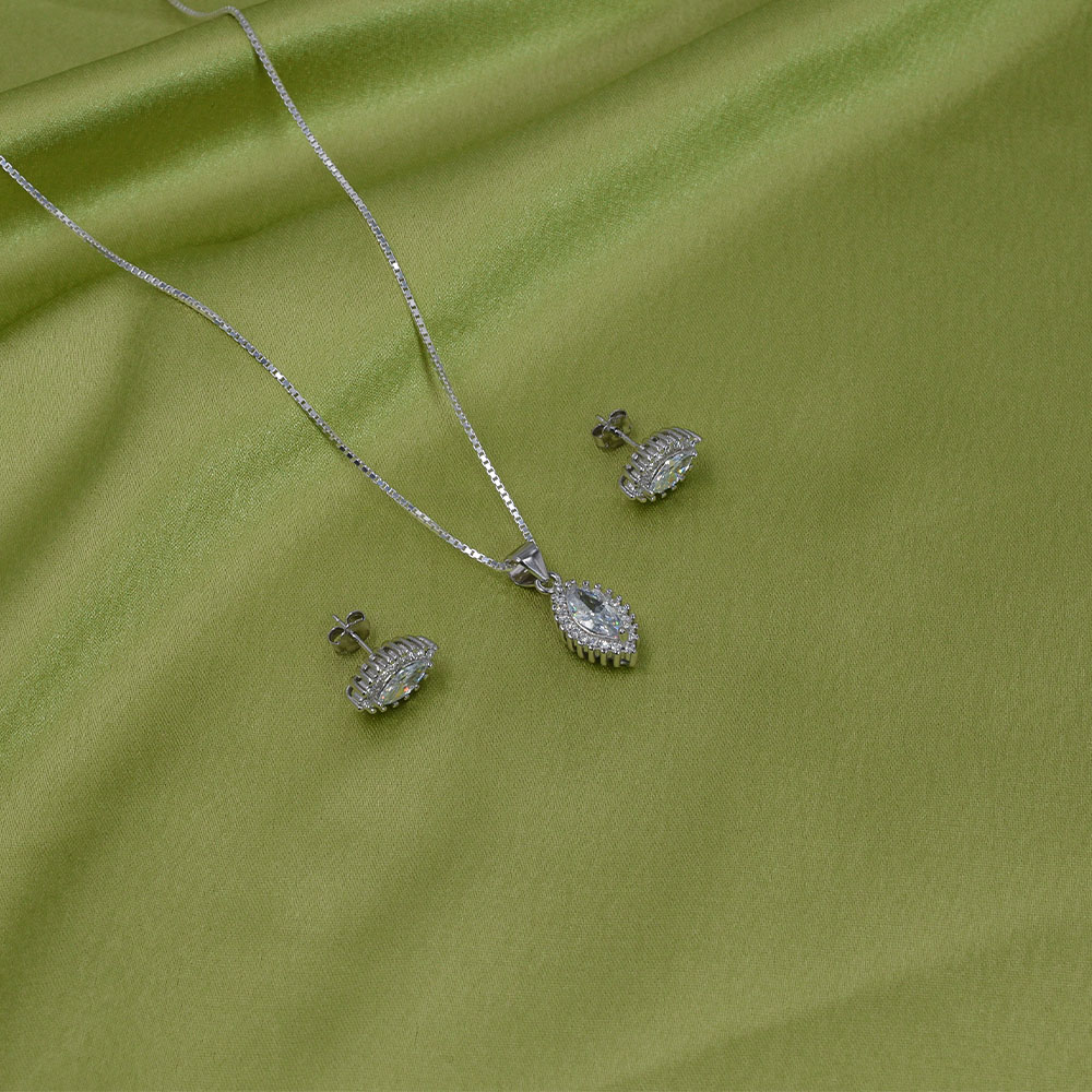 Silver Leaf Set