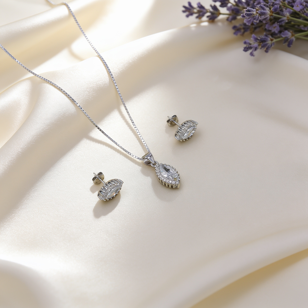 Silver Leaf Set