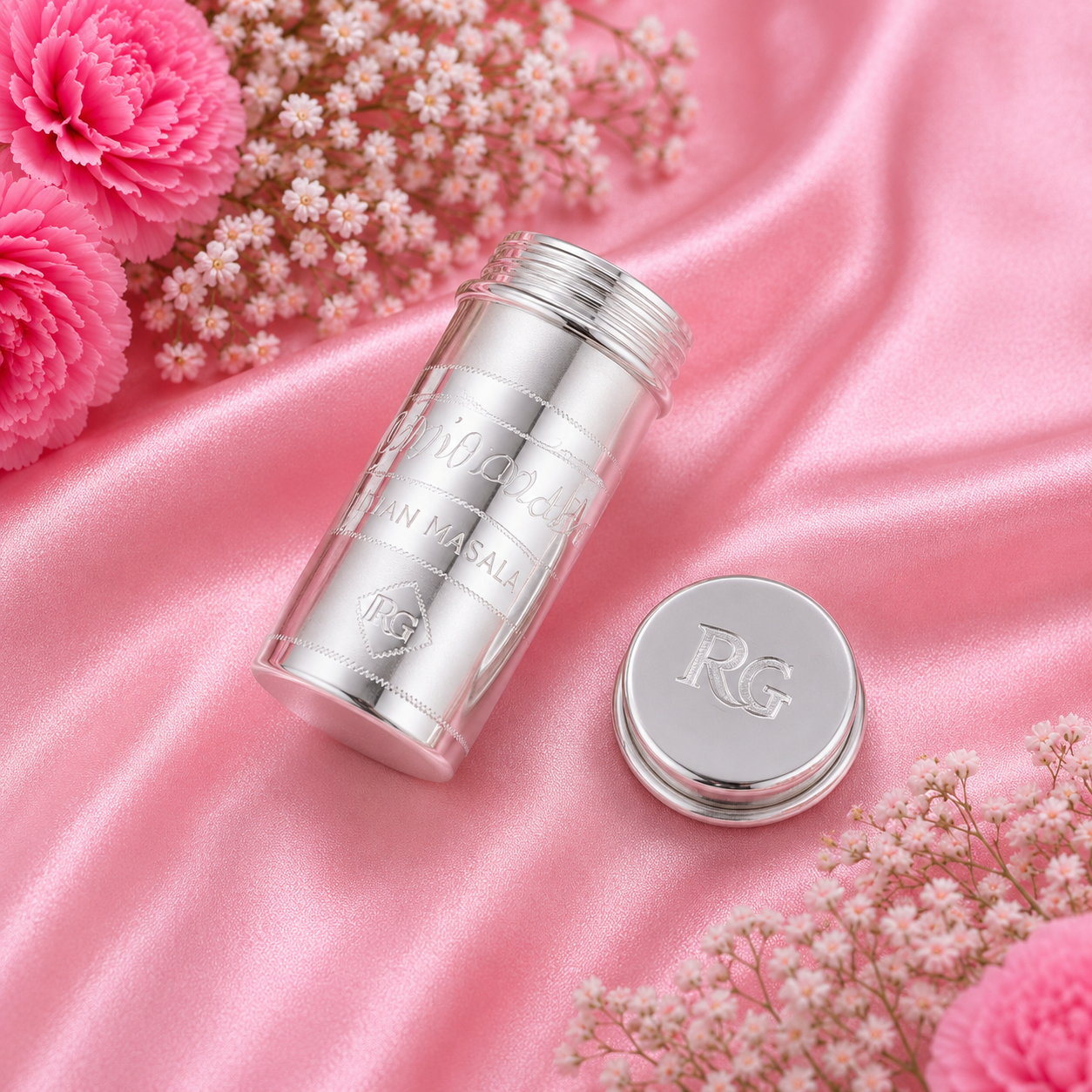 Sterling Silver Masala Container – OYA by Gemkara view 2
