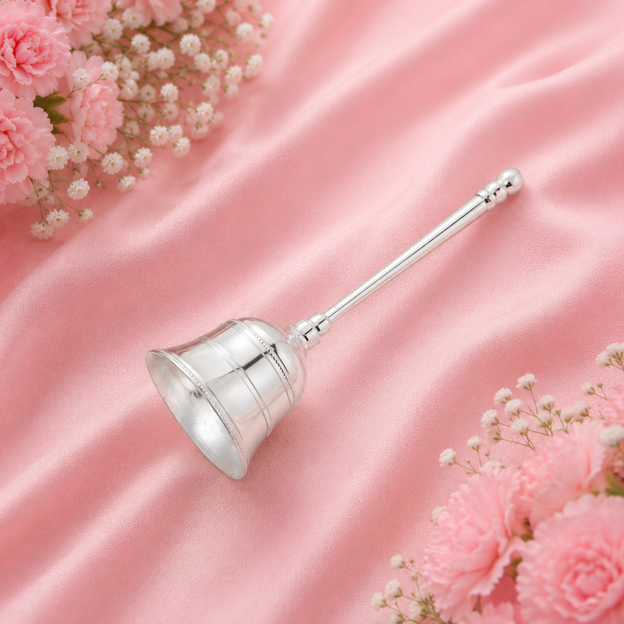 Sterling Silver Pooja Bell – OYA by Gemkara view 2