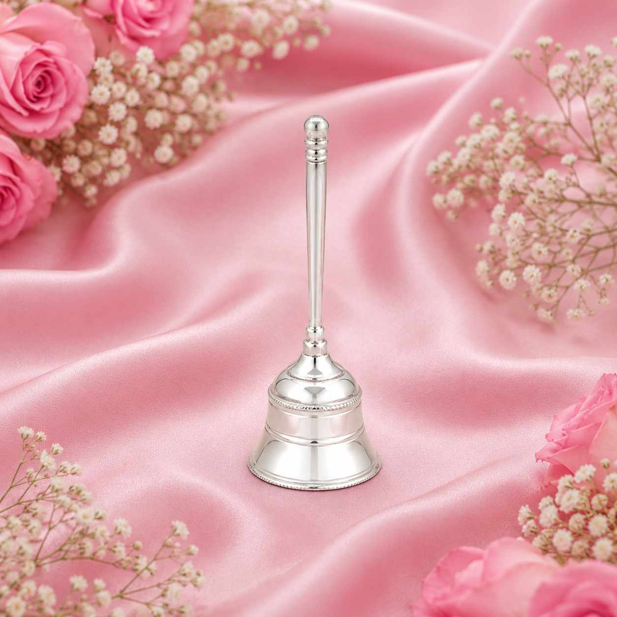 Sterling Silver Pooja Bell – OYA by Gemkara view 4