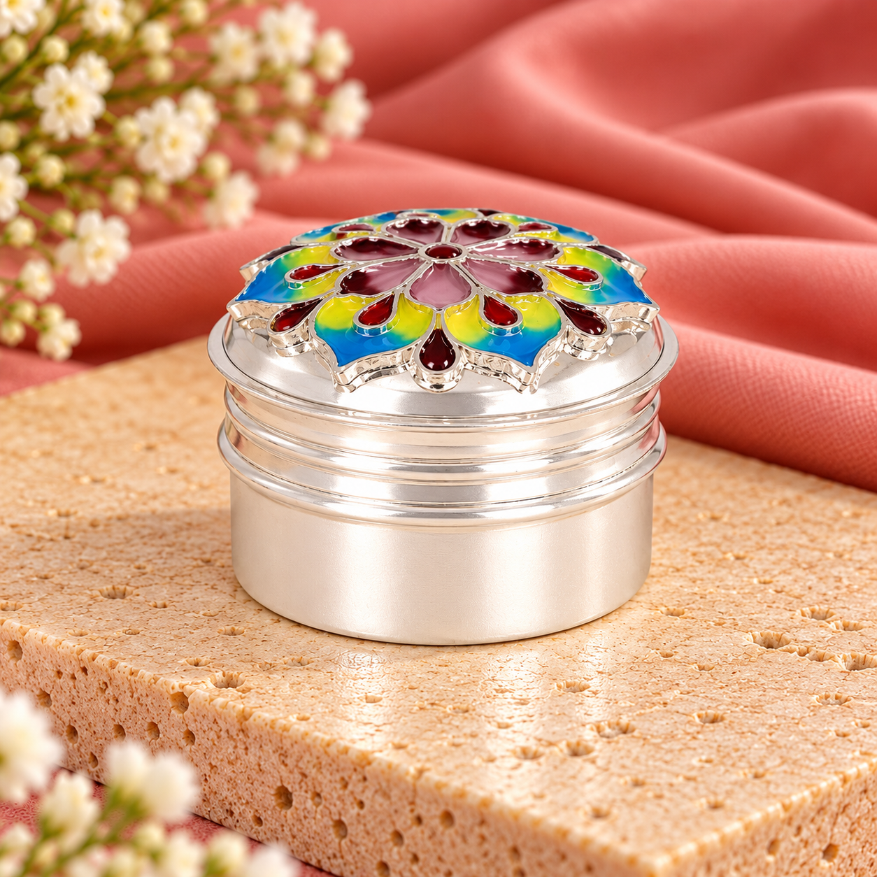 Multicolor Floral Sindoor Dani preview