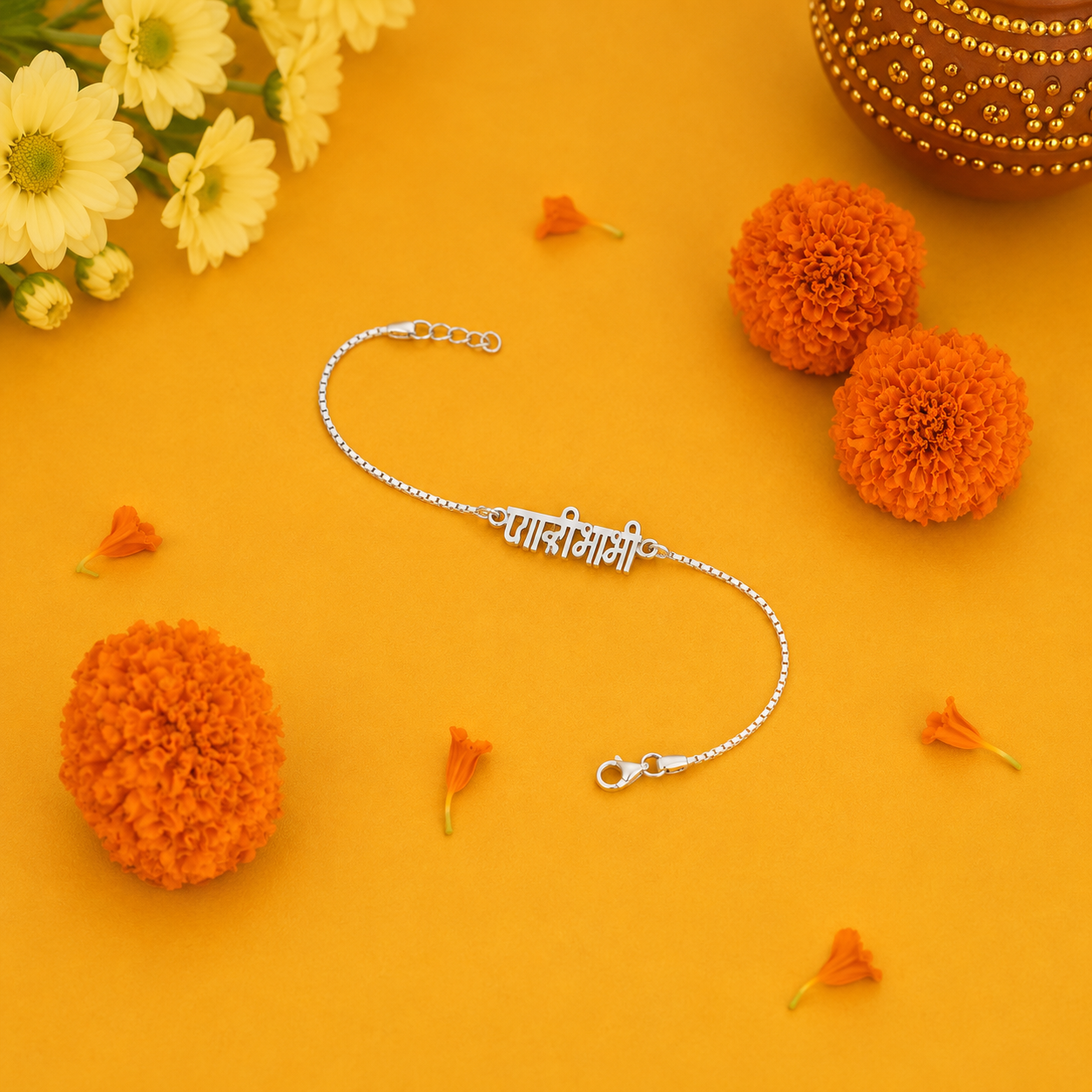 Bhabhi Bracelet Rakhi – 925 Sterling Silver – OYA by Gemkara view 2