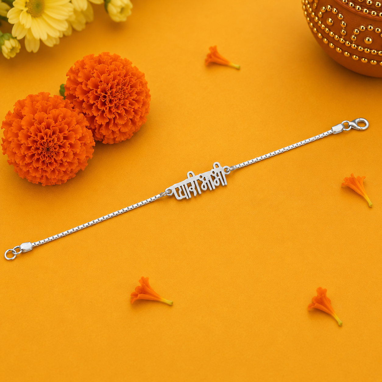 Bhabhi Bracelet Rakhi – 925 Sterling Silver – OYA by Gemkara view 3