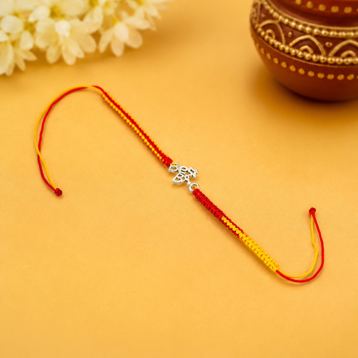 Best Bro Silver Rakhi – OYA by Gemkara view 3