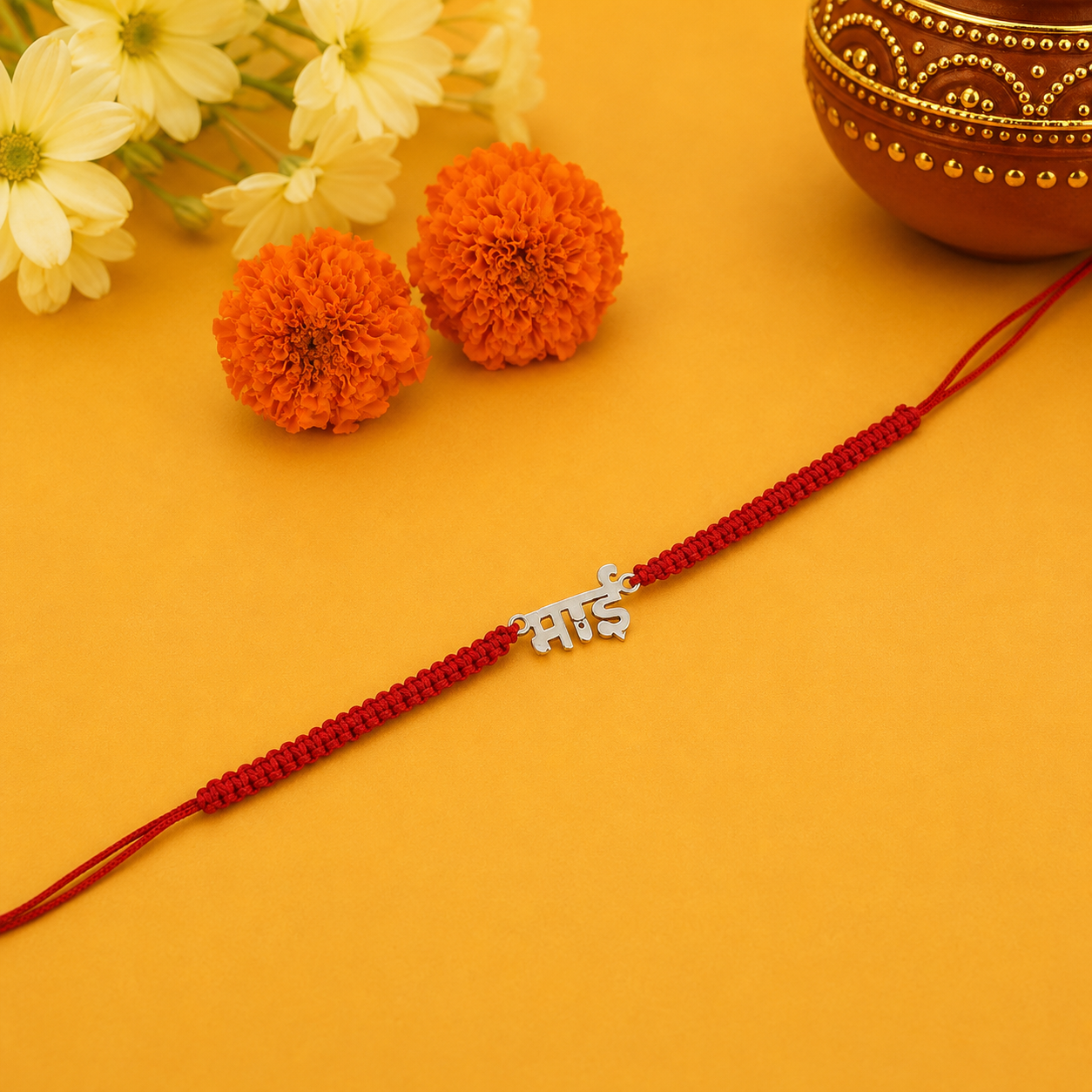 Bhai Silver Rakhi – OYA by Gemkara view 3