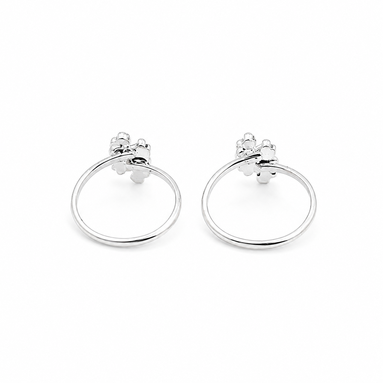 Peacock Silver Toe Ring – OYA by Gemkara view 4