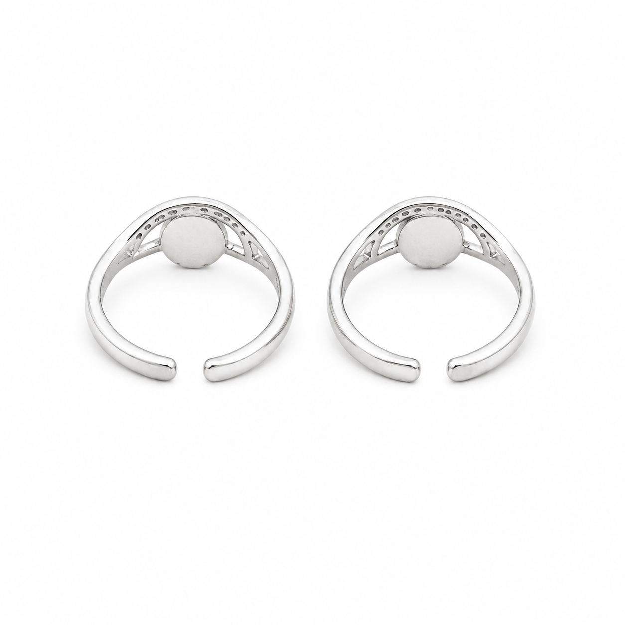 Luna Pearl Toe Ring – 925 Sterling Silver – OYA by Gemkara view 2