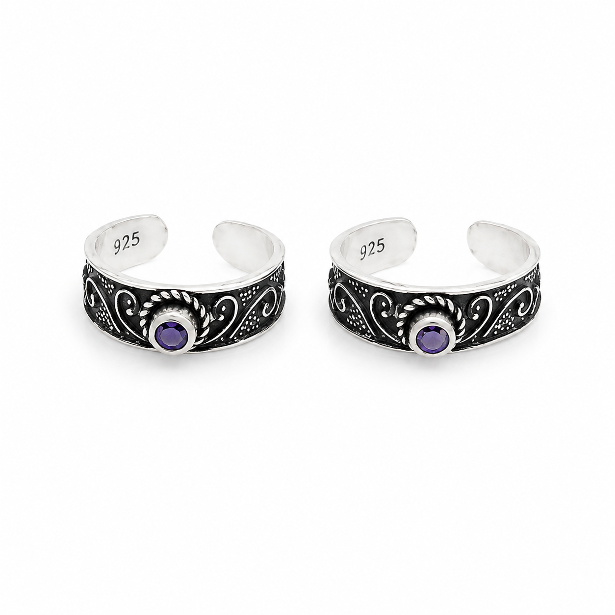 Royal Sapphire Toe Ring