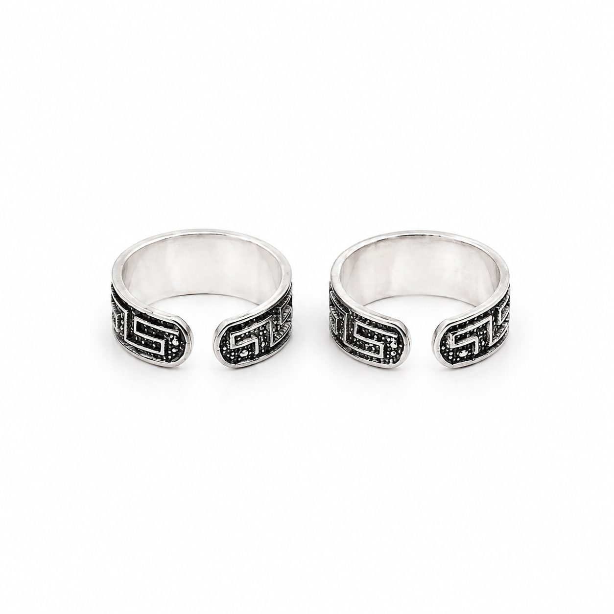 Turquoise Heritage Toe Ring – 925 Sterling Silver – OYA by Gemkara view 3